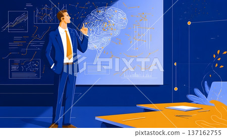 Artificial intelligence advisor guiding strategic planning session modern glass conference room premium illustration detail Artificial intelligence advisor guiding strategic planning session modern glass conference room premium illustration detail 137162755