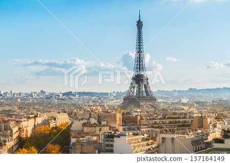 eiffel tour and Paris cityscape eiffel tour and Paris cityscape 137164149