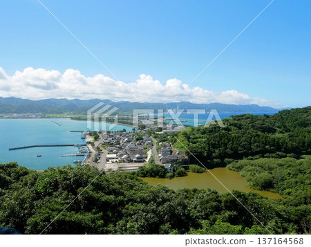 從熊本縣天草市玲北富岡城遺址眺望 137164568