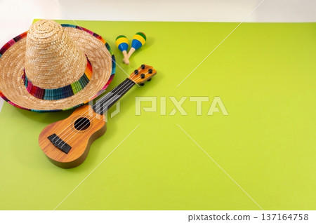 Composition for Cinco de Mayo concept, space for text Composition for Cinco de Mayo concept, space for text 137164758