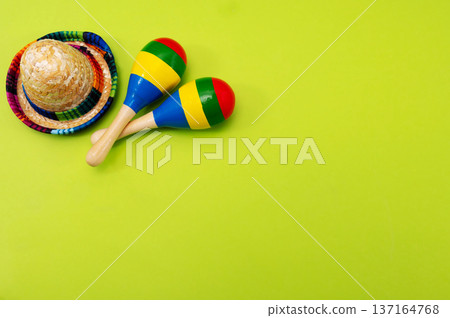 Composition for Cinco de Mayo concept, space for text Composition for Cinco de Mayo concept, space for text 137164768