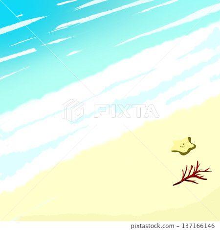 簡單的海灘插圖(白天版) 簡單的海灘插圖(白天版) 137166146