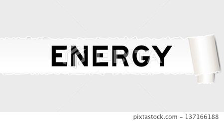 Ripped gray paper background that have word energy under torn part Ripped gray paper background that have word energy under torn part 137166188