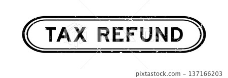 Grunge black vat refund word rubber seal stamp on white background Grunge black vat refund word rubber seal stamp on white background 137166203