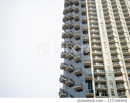 Modern urban infrastructure. Houses in Batumi. Tall buildings for residents. Abstraction. Asian architecture. Modern urban infrastructure. Houses in Batumi. Tall buildings for residents. Abstraction. Asian architecture. 137166869