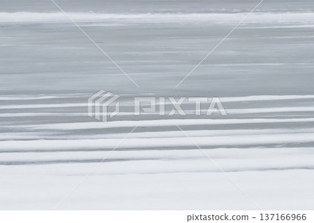 The texture of the snow cover on the lake. The texture of the snow cover on the lake. 137166966