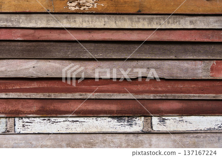 Vintage wooden plank wall texture background Vintage wooden plank wall texture background 137167224