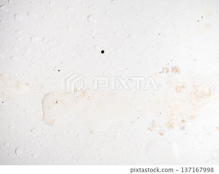 Mold on bathroom enamel. Mold spores in the bathroom. Black dots on a white background. A problem for everyday life. The need for a cleaning agent Mold on bathroom enamel. Mold spores in the bathroom. Black dots on a white background. A problem for everyday life. The need for a cleaning agent 137167998