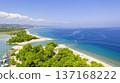 Aerial view at the beach. 137168222