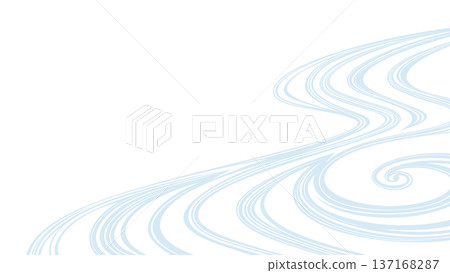 Background illustration of flowing water patterns with many thin lines_16:9 Background illustration of flowing water patterns with many thin lines_16:9 137168287