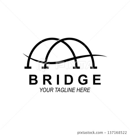 bridge Logo Template vector icon illustration bridge Logo Template vector icon illustration 137168522