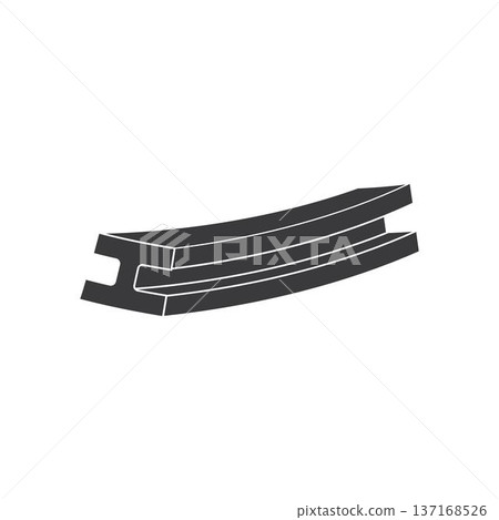 Steel beam vector icon. simple flat black trendy style illustration Steel beam vector icon. simple flat black trendy style illustration 137168526