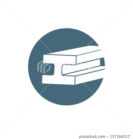 Steel beam vector icon. simple flat black trendy style illustration 137168527