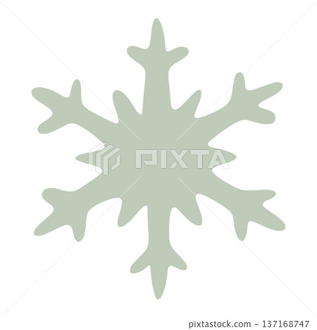 Light green snowflake representing scandinavian christmas decoration Light green snowflake representing scandinavian christmas decoration 137168747
