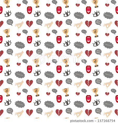 Misogyny and sexism pattern illustrating gender inequality concepts 137168754