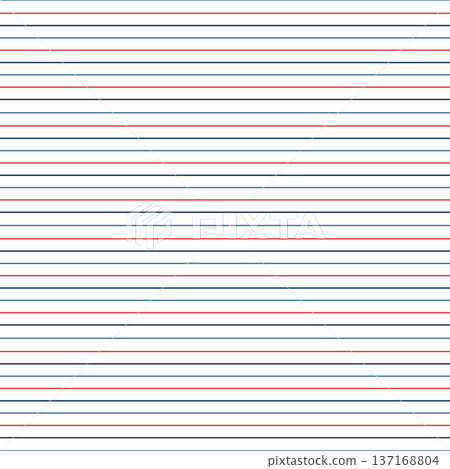Seamless pattern featuring red and blue horizontal stripes Seamless pattern featuring red and blue horizontal stripes 137168804
