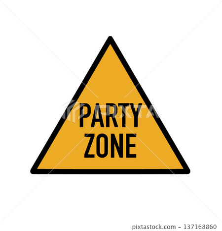 Party zone road sign announcing celebration for eighteen year old Party zone road sign announcing celebration for eighteen year old 137168860