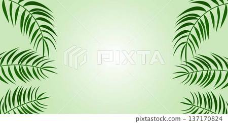 Tropical Green Leaves Background with Copy Space Natural Botanical Design Tropical Green Leaves Background with Copy Space Natural Botanical Design 137170824