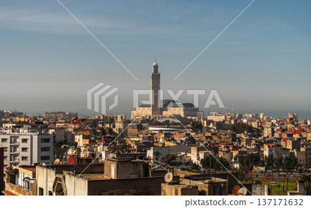 Casablanca Cityscape with the Great Hassan II Mosque Casablanca Cityscape with the Great Hassan II Mosque 137171632