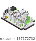 Isometric coal power plant 137172732