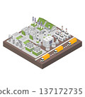 Isometric factory composition 137172735