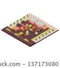 Isometric warehouse concept 137173080