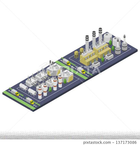 Isometric factory concept Isometric factory concept 137173086
