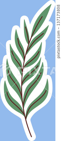 Willow branch traditional Easter sticker 137173808