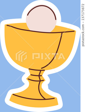 Holy Easter chalice golden cup Holy Easter chalice golden cup 137173872