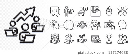 Heart flame, Teamwork chart and Photo studio line icons for web app. Glare of light effect. Message icon. Pack of Women headhunting, Education, Discount coupon pictogram icons. Vector Heart flame, Teamwork chart and Photo studio line icons for web app. Glare of light effect. Message icon. Pack of Women headhunting, Education, Discount coupon pictogram icons. Vector 137174688