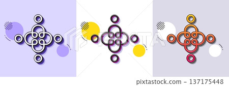 Inclusion line icon. Halftone dotted pattern. Gradient icon with grain shadow. Equity culture sign. Gender diversity symbol. Line inclusion icon. Various designs. Vector Inclusion line icon. Halftone dotted pattern. Gradient icon with grain shadow. Equity culture sign. Gender diversity symbol. Line inclusion icon. Various designs. Vector 137175448
