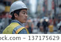 Workers watching the construction site 137175629