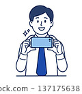 Male employee taking a photo 137175638