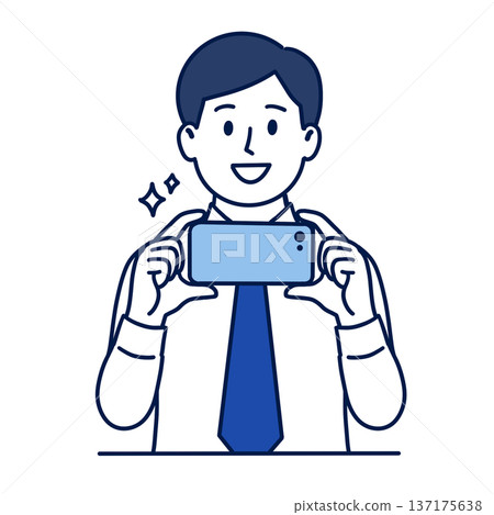 Male employee taking a photo 137175638