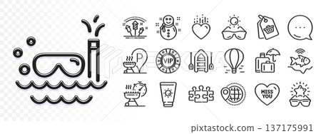 Sale tag, Sunglasses and World travel line icons for web app. Glare of light effect. Message icon. Pack of Sunscreen, Snowman, Vip chip pictogram icons. Vector Sale tag, Sunglasses and World travel line icons for web app. Glare of light effect. Message icon. Pack of Sunscreen, Snowman, Vip chip pictogram icons. Vector 137175991