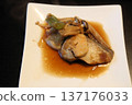 銀鱈魚佐安康魚肝，魚類菜餚，燉菜，日式料理 137176033