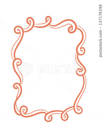 Retro Decorative Wavy Frame Retro Decorative Wavy Frame 137176398