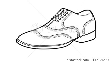 Brogue mens lace single shoe line. Perforated leather footwear with classic wingtip detail smart casual office style Brogue mens lace single shoe line. Perforated leather footwear with classic wingtip detail smart casual office style 137176464