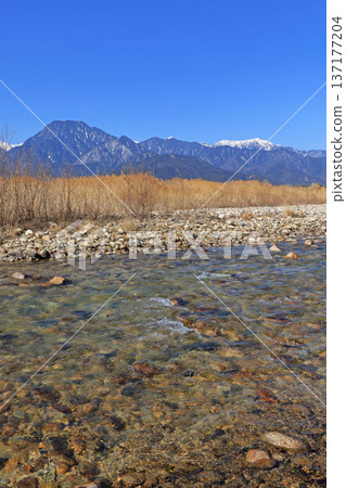 Azumino Early Spring Song: The Hodaka River and the Northern Alps Azumino Early Spring Song: The Hodaka River and the Northern Alps 137177204
