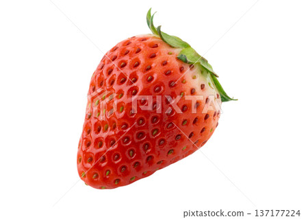 一顆草莓(栃乙女草莓),透明背景(png格式) 一顆草莓(栃乙女草莓),透明背景(png格式) 137177224