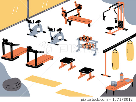 Gym scene Gym scene 137178012