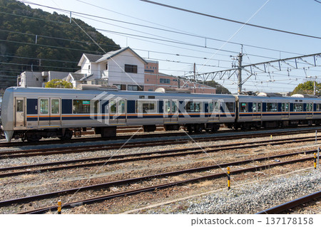 Landscape with tracks 137178158