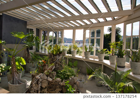 Conservatory with a view of the sea, Glover House, Nagasaki Conservatory with a view of the sea, Glover House, Nagasaki 137178254