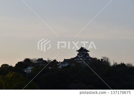 犬山城和木曾川 犬山城和木曾川 137178675