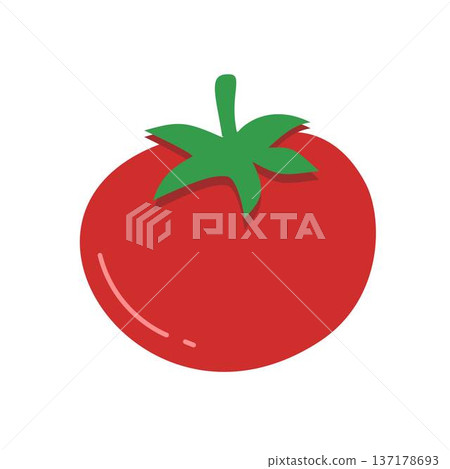 Illustration of a Red Tomato 137178693