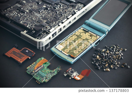 電腦和手機等數位設備中使用的稀有金屬和稀土 電腦和手機等數位設備中使用的稀有金屬和稀土 137178803