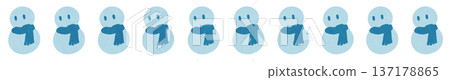 Snowman mark line Snowman mark line 137178865
