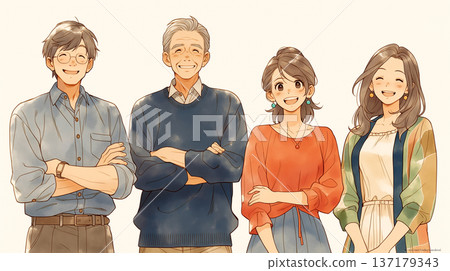 一幅溫馨的插畫,描繪了一個幸福的家庭在春日公園裡漫步,花瓣飄落。主題是家庭的愛與團聚。 一幅溫馨的插畫,描繪了一個幸福的家庭在春日公園裡漫步,花瓣飄落。主題是家庭的愛與團聚。 137179343