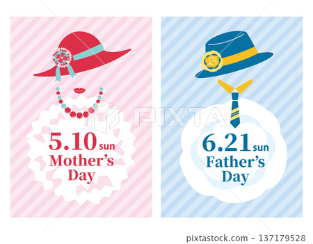 [2026] Stylish Mother's Day and Father's Day heading set 137179528