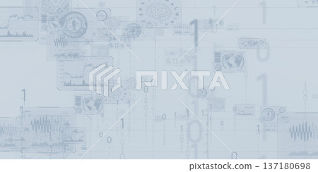 Futuristic CG illustration of cyberspace and digital technology concept 137180698